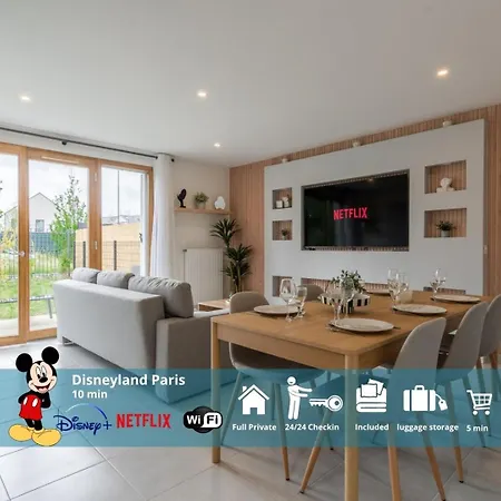 Gæstehus La Maupiti, 12pers, 7 Min Disneyland Paris